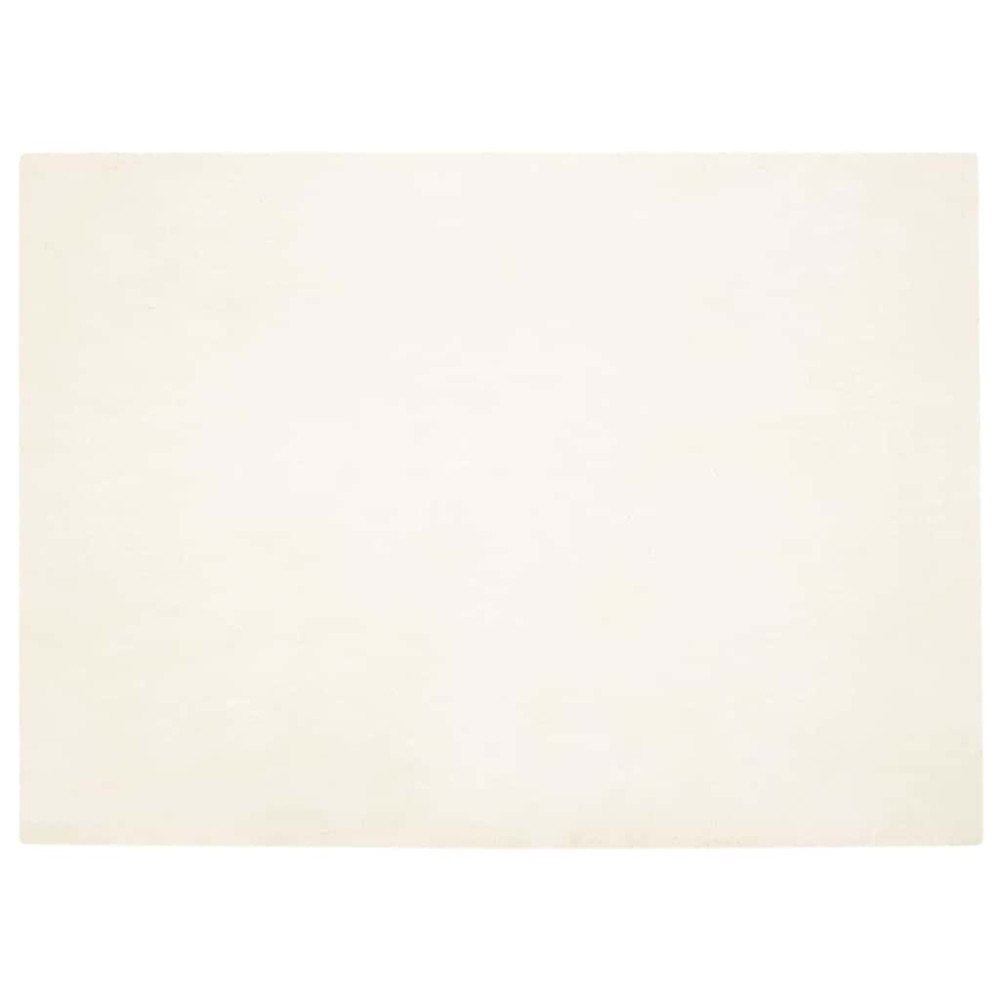 vidaXL Fusk-kaninpälsmatta Vit 240 x 340 cm Polyester