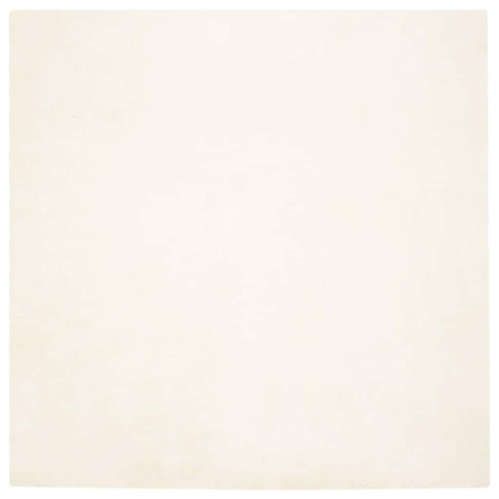 vidaXL Fusk-kaninpälsmatta Vit 200 x 200 cm Polyester