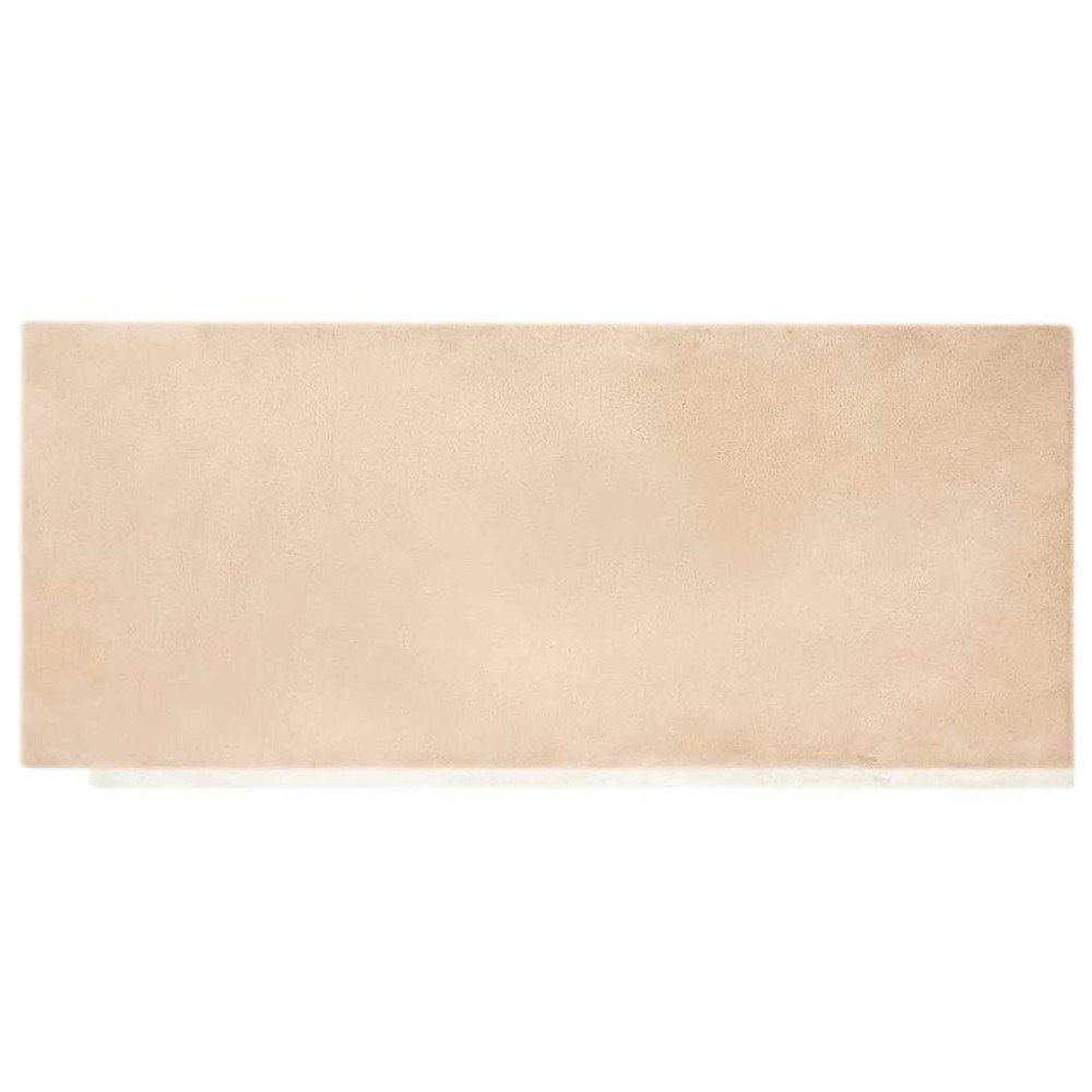 vidaXL Fusk-kaninpälsmatta Beige 80 x 200 cm Polyester