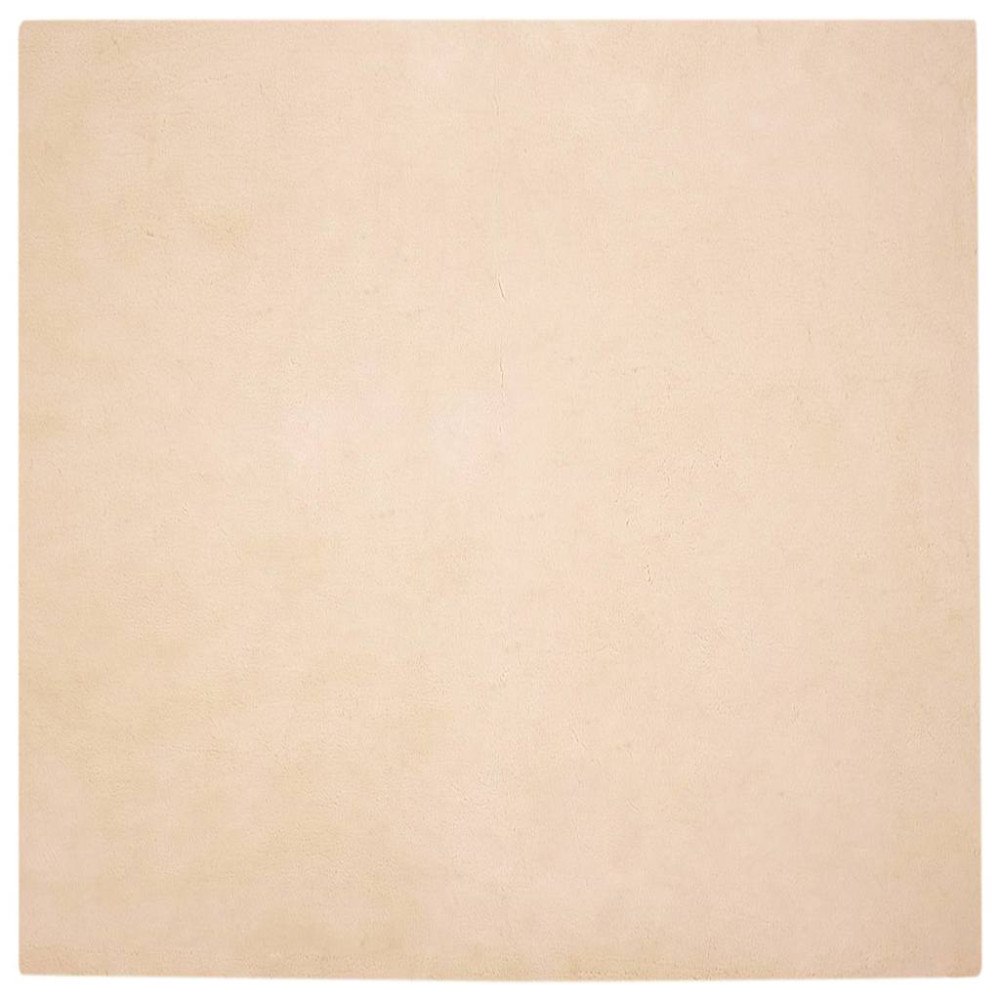 vidaXL Fusk-kaninpälsmatta Beige 160 x 160 cm Polyester