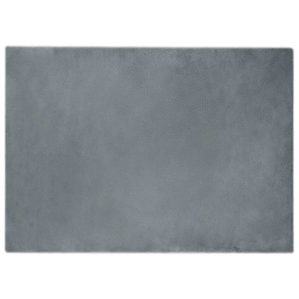 vidaXL Fusk-kaninpälsmatta Antracit 240 x 340 cm Polyester