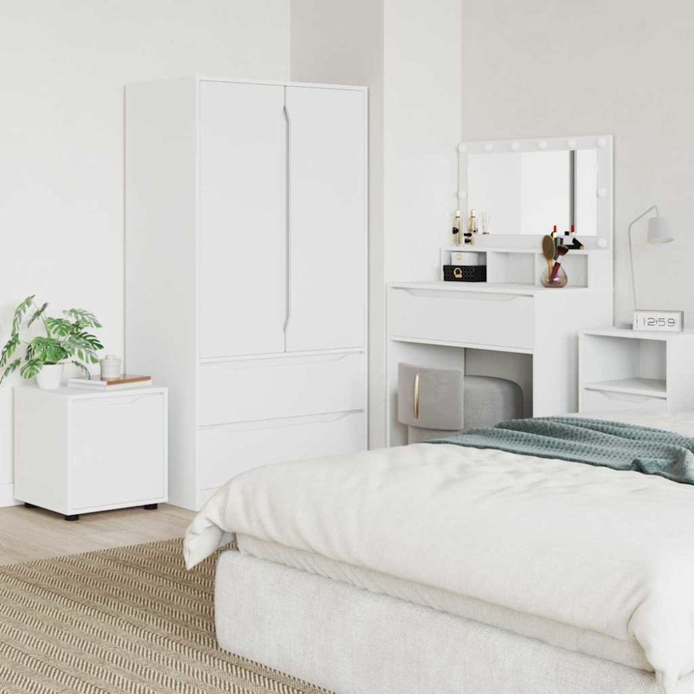 vidaXL Badrumsskåp Vit 40,5 x 40 x 44 cm Konstruerat trä