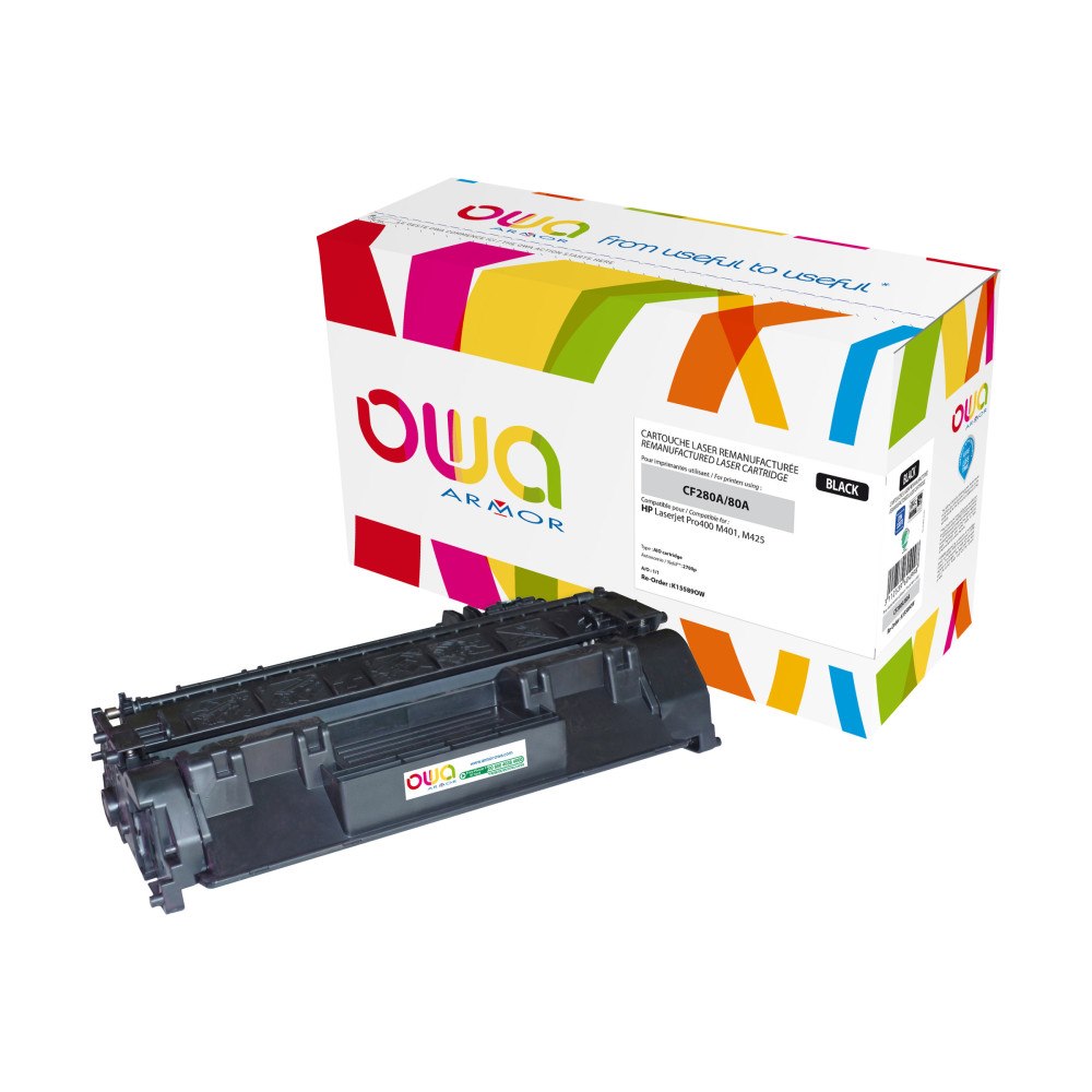 Armor OWA - svart - kompatibel - återanvänd - tonerkassett (alternativ för: HP CF280A)