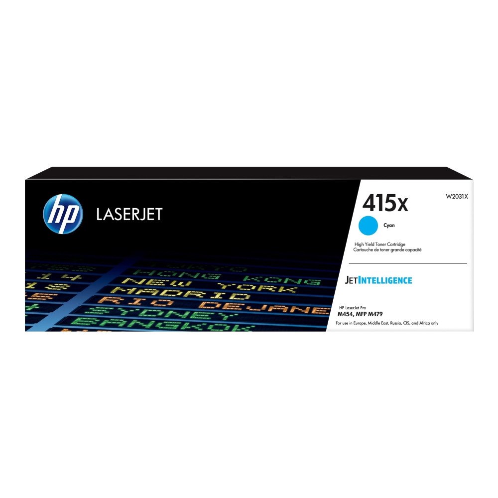 HP HP 415X - Lång livslängd - cyan - original - LaserJet - tonerkassett (W2031X)