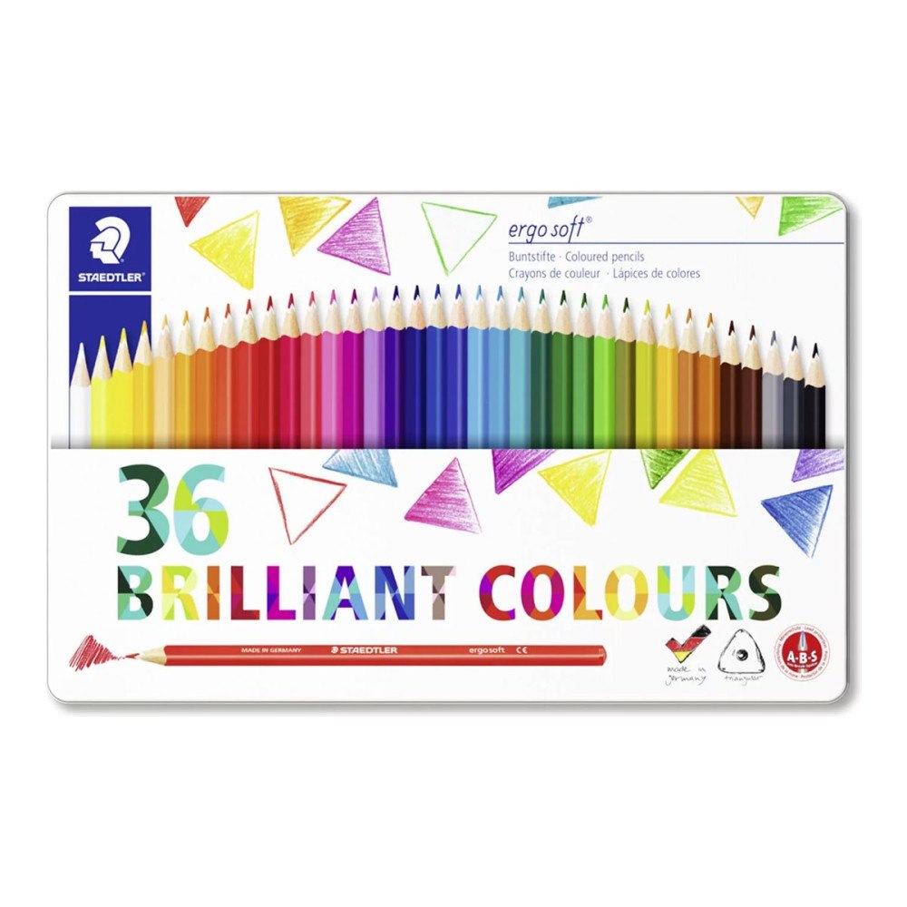 STAEDTLER STAEDTLER ergosoft 157 - färgpenna - röd, blå, grön, gul, orange, violett, rosa, magenta, ljusorange, grå, turkos, karmi...