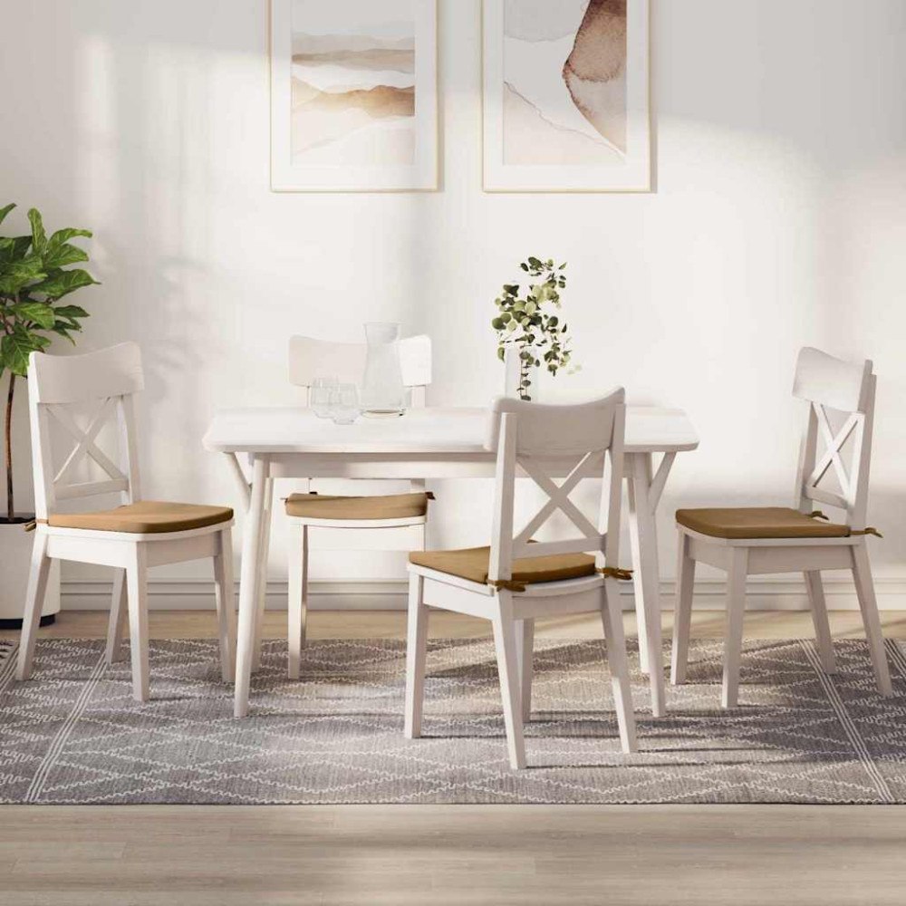 vidaXL Sittkuddar 4 pcs Brun 40 x 40 x 3 cm Sammet