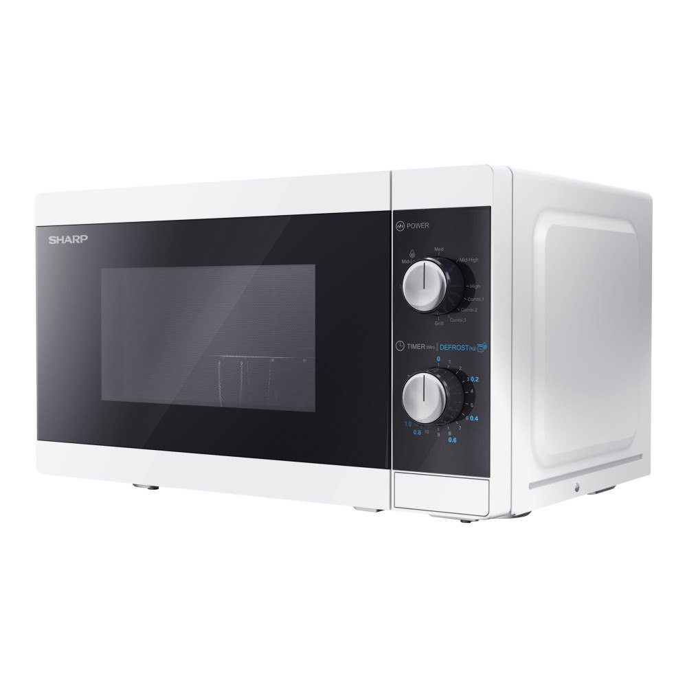 Sharp Sharp YC-MG01E-W - mikrovågsugn med grill - fristående - vit / svart