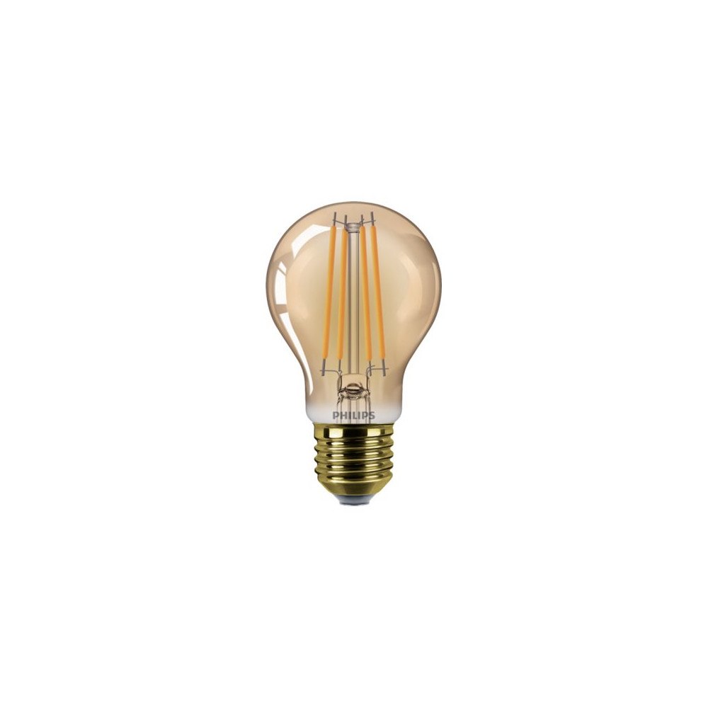Philips Philips Vintage - LED-glödlampa med filament - form: A60 - E27 - 7 W - flamljus - 1800 K - bärnsten