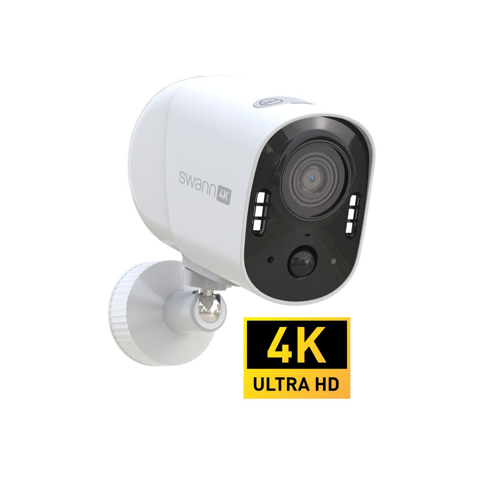 Swann Swann Xtreem4K Trådlös säkerhetskamera med lång batteritid, 2-vägs kommunikation, siren & värme + rörelsedetektion