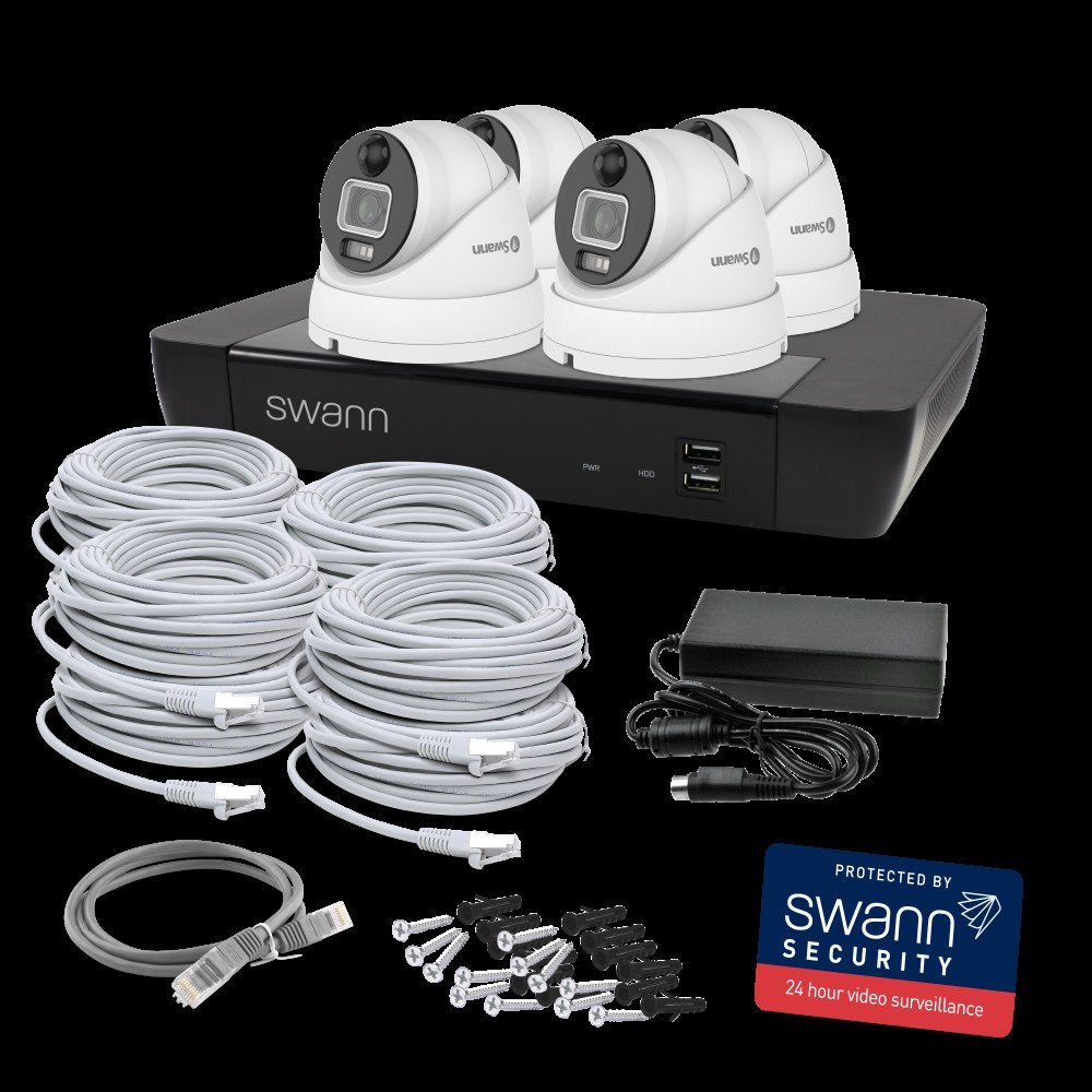 Swann 4K Master Series NVR Dome Camera 1TB 4 x Dome Cams