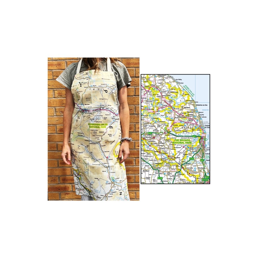 The Sugar Shed OS Map Adult Apron - The Broads