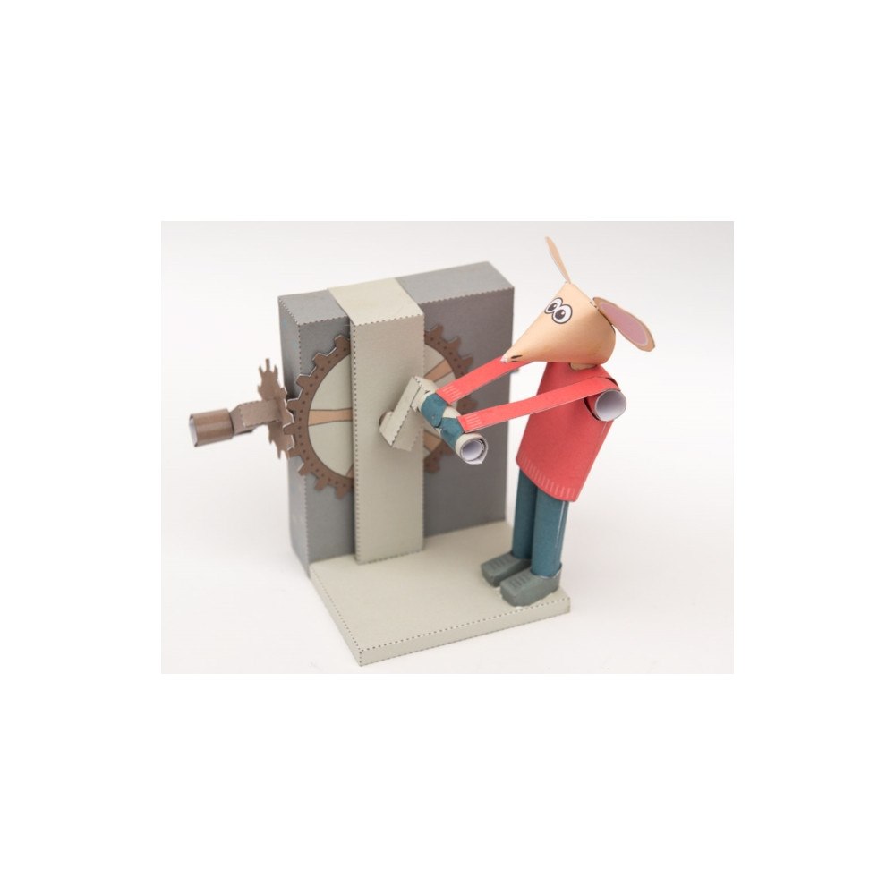 GO ON MAKE ME Mouse Machine -Rob Ives Paper Animation Kit