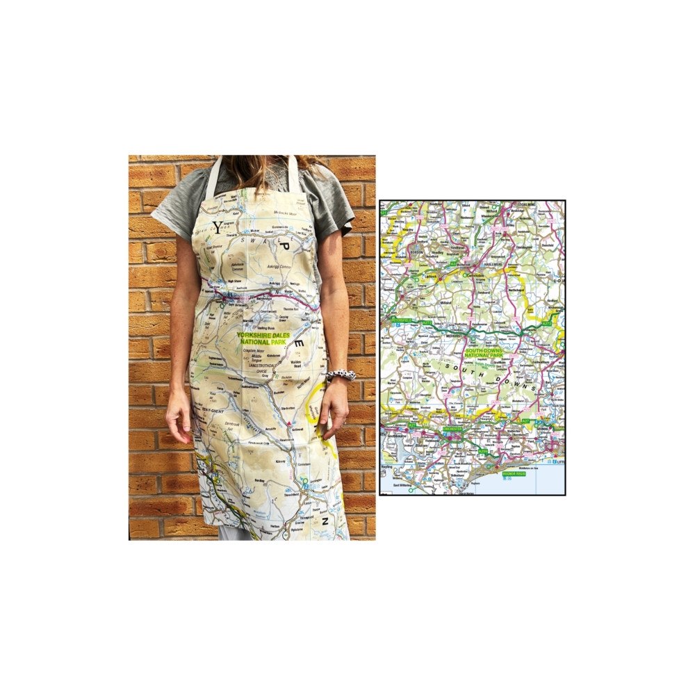 The Sugar Shed OS Map Adult Apron - South Downs National Park