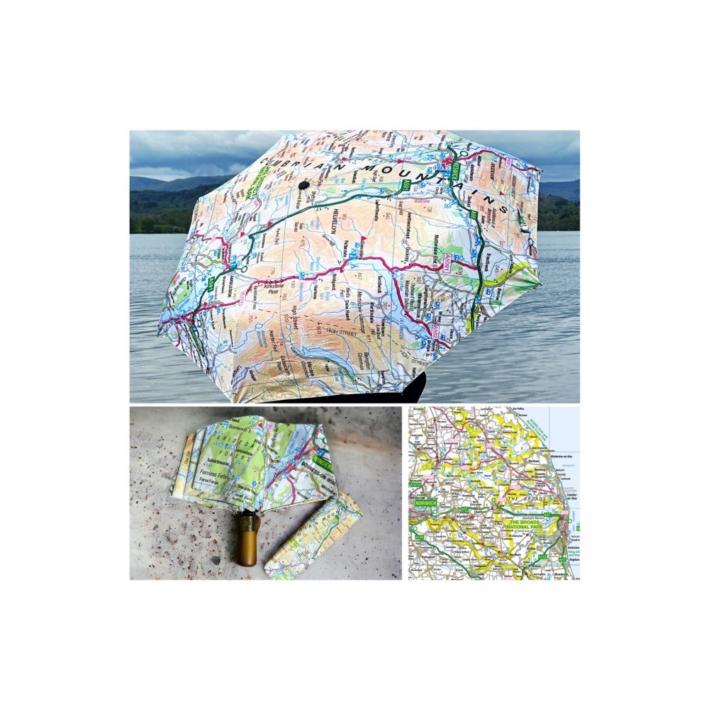 The Sugar Shed OS Map Premium Umbrella - The Broads
