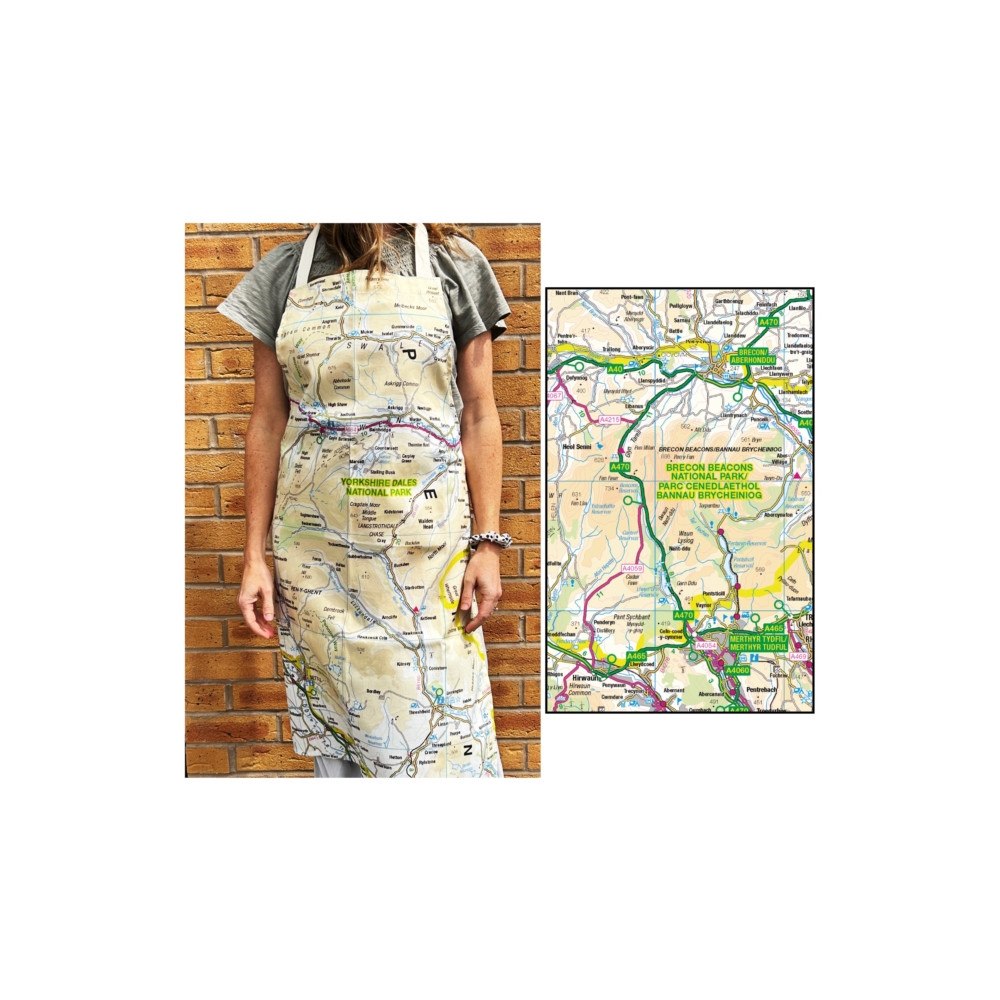 The Sugar Shed OS Map Adult Apron - Brecon Beacons National Park
