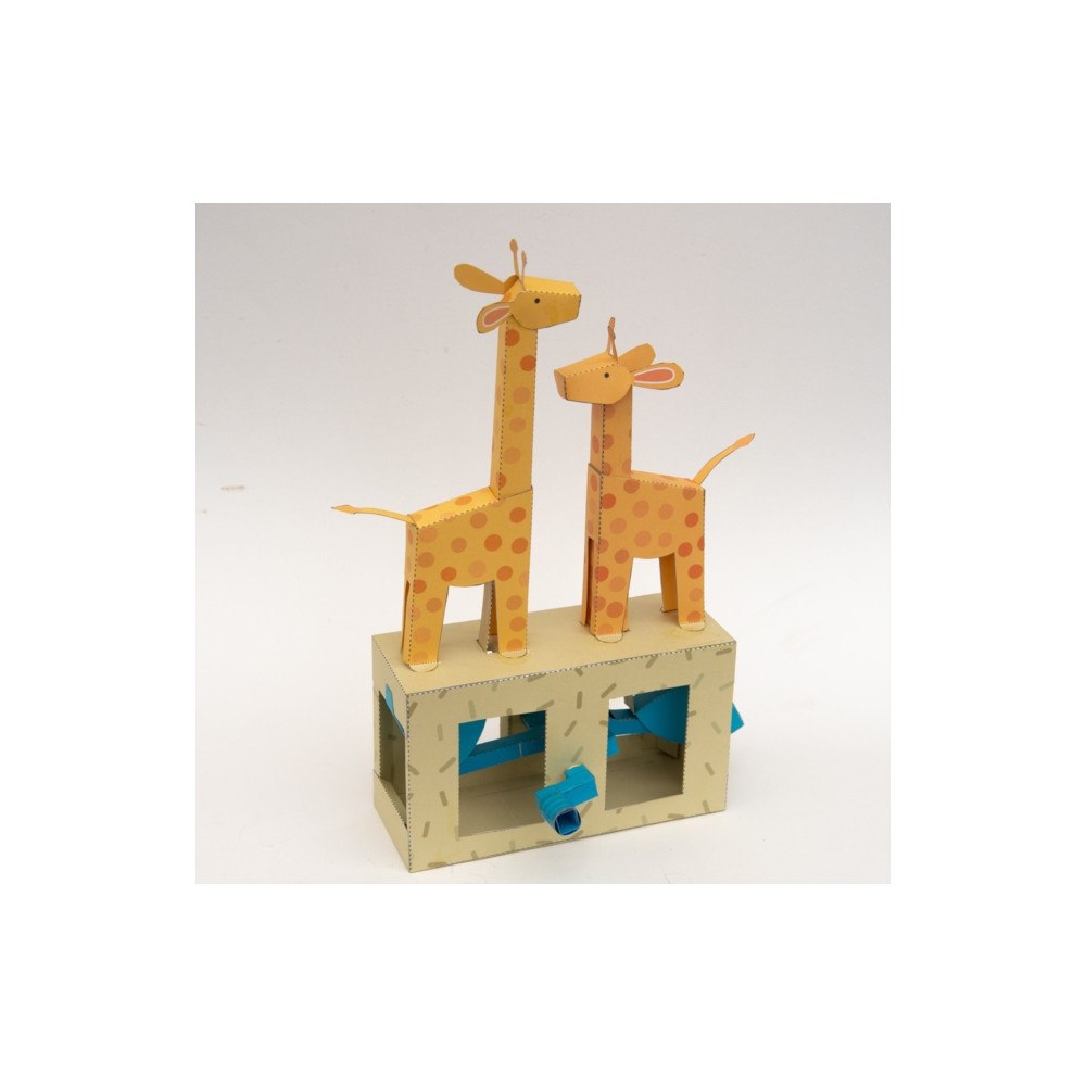 GO ON MAKE ME Giraffe -Rob Ives Paper Animation Kit