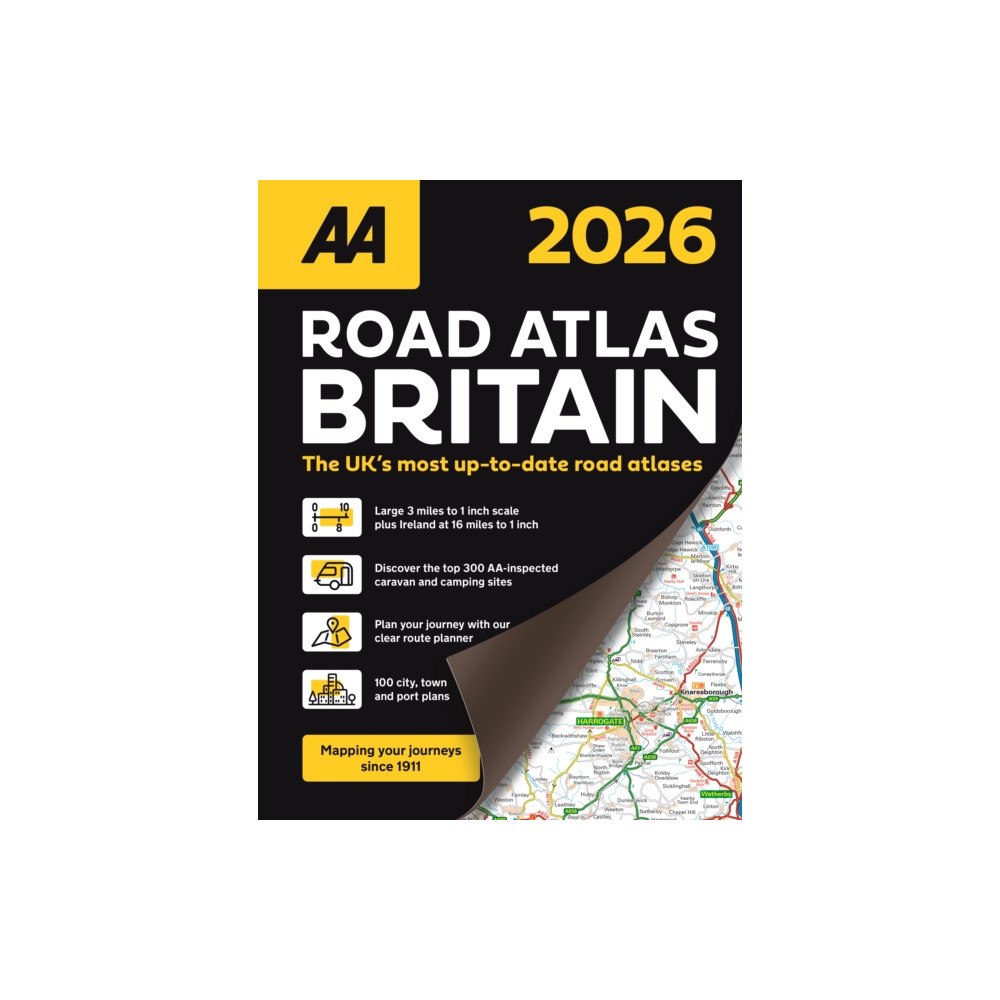 AA Publishing AA Road Atlas Britain 2026 (bok, spiral, eng)