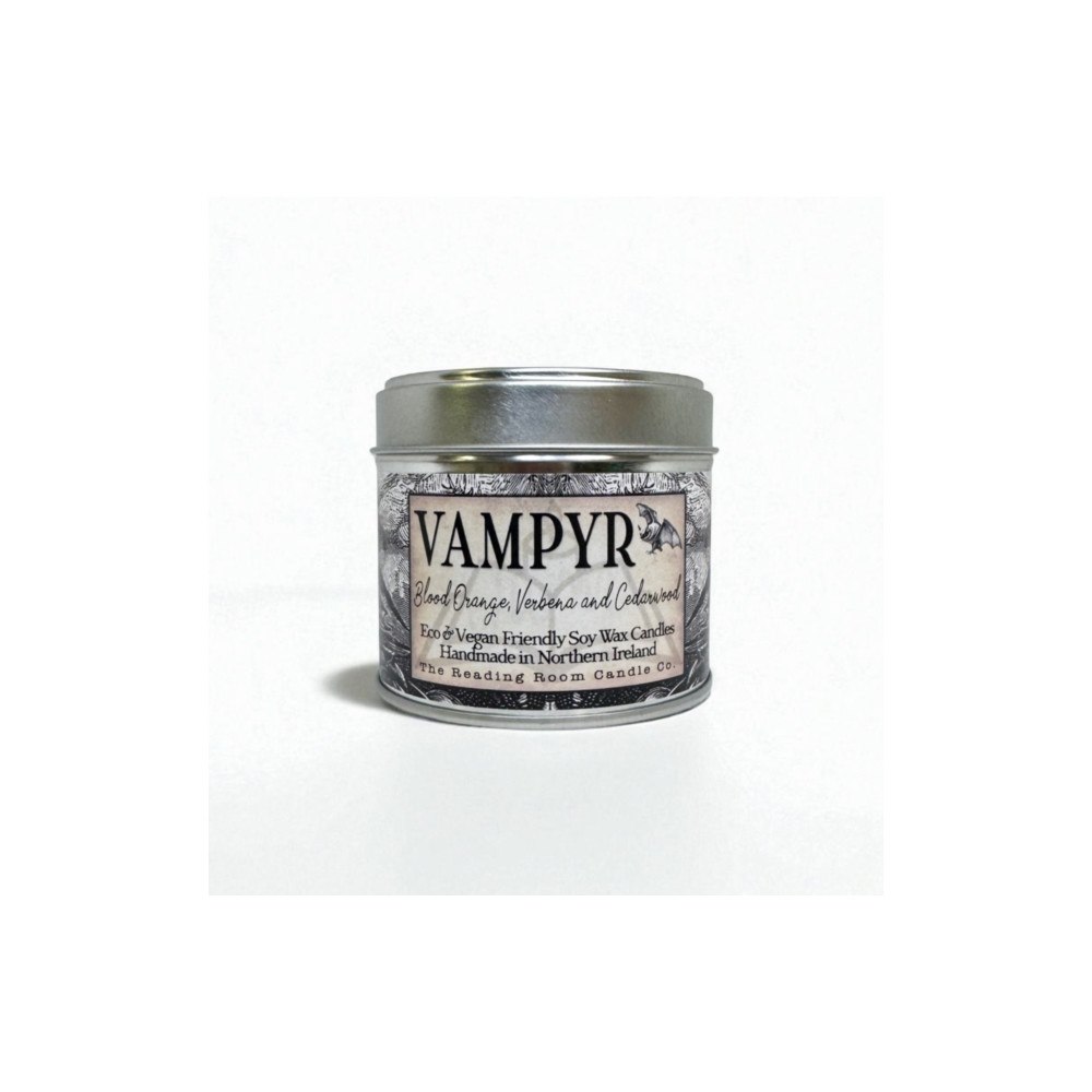 THE CANDLE ROOMS Vampyr- Scented Soy Candle - Blood Orange, Verbena and Cedarwood