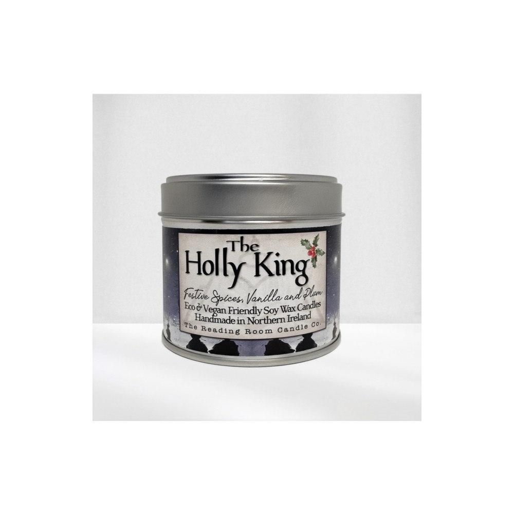 THE CANDLE ROOMS Holly King- Scented Soy Candle- Festive Spices, Vanilla and Plum