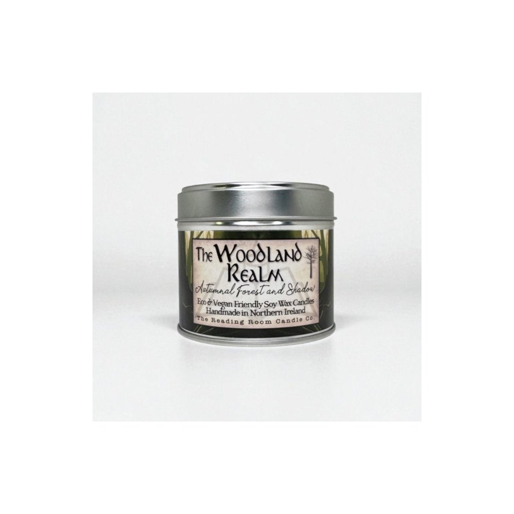 THE CANDLE ROOMS Woodland Realm - Scented Soy Candle - Autumnal Forest and Shadow