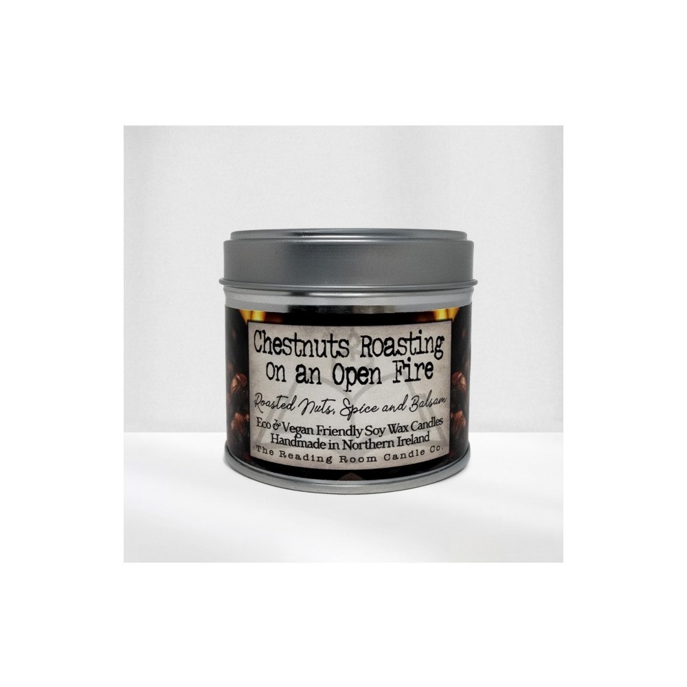 THE CANDLE ROOMS Chestnuts Roasting on an Open Fire- Scented Soy Candle- Roasted Nuts, Spice and Balsam