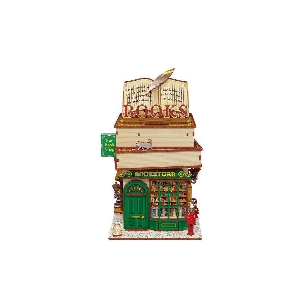 Tonecheer Time Bookstore -  3D Puzzle Miniature House (häftad, eng)