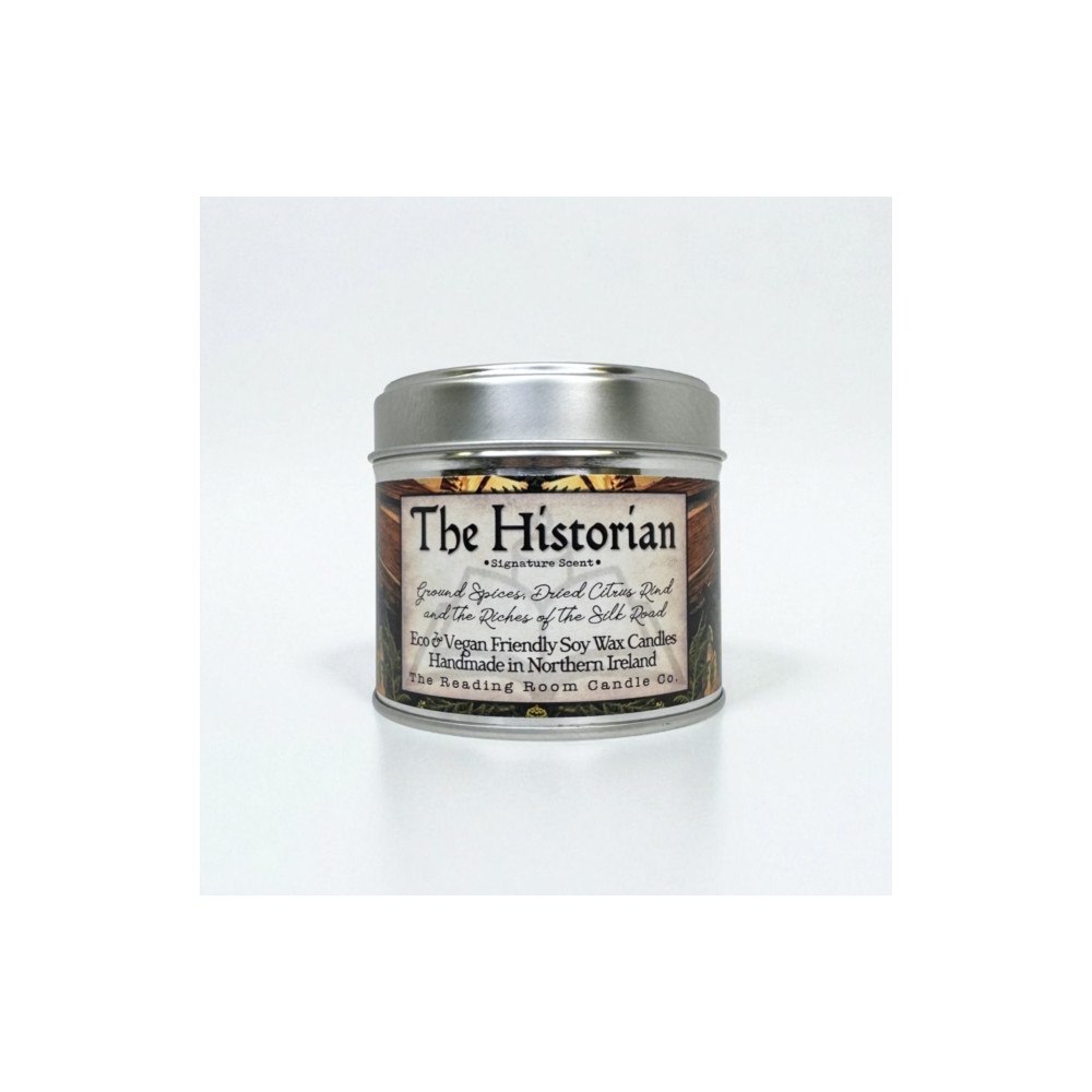 THE CANDLE ROOMS Historian - Scented Soy Candle - Ground Spices, Dried Citrus and the Riches of The Silk Road