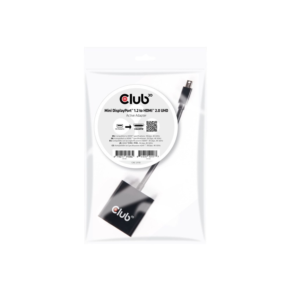 Club-3d Club 3D videokort - DisplayPort / HDMI - 20.3 cm