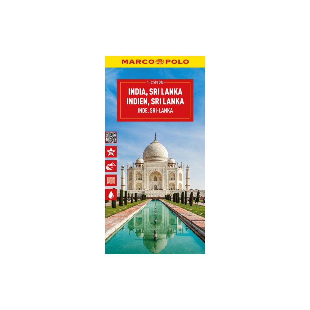 MAIRDUMONT GmbH & Co. KG India, Sri Lanka, Nepal, Bangladesh Marco Polo Map