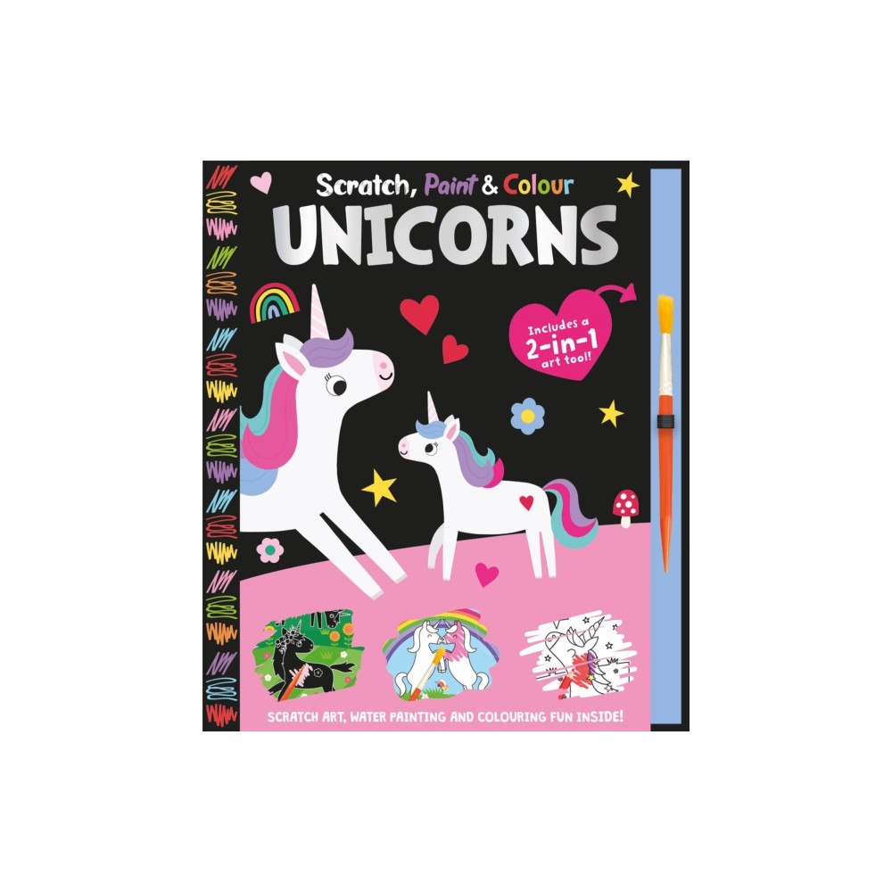 Gemini Books Group Ltd Scratch, Paint & Colour Unicorns (inbunden, eng)