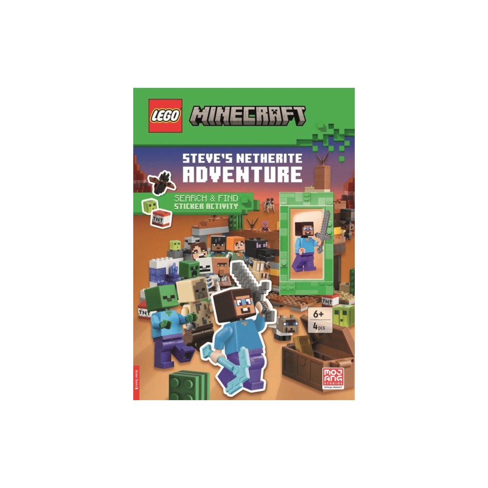 Michael O'Mara Books Ltd LEGO® Minecraft®: Steve’s Netherite Adventure Search & Find Sticker Activity (with Steve minifigure and sword) (häftad,...