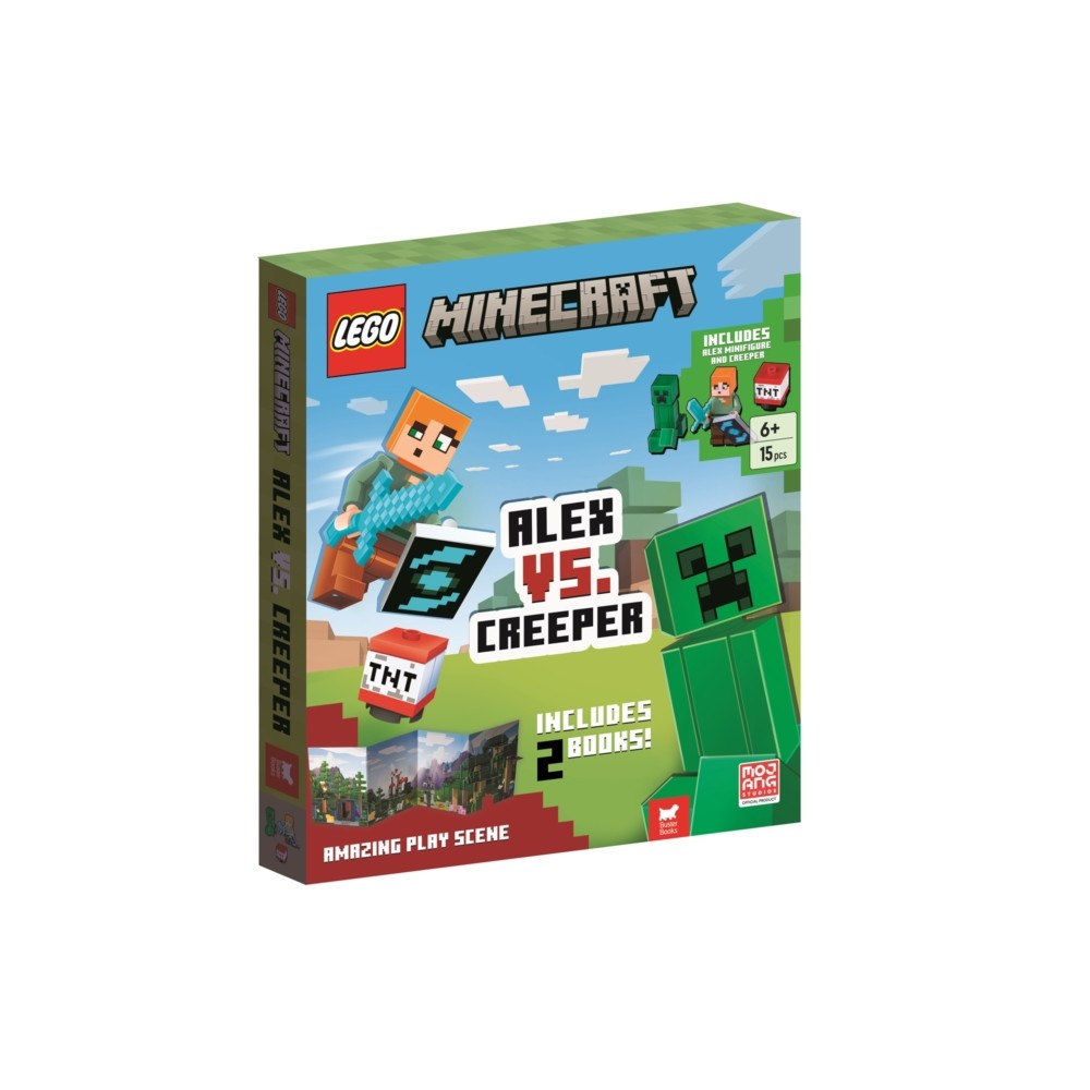 Michael O'Mara Books Ltd LEGO® Minecraft®: Alex vs. Creeper (with Alex minifigure, Creeper minibuild, LEGO pieces, 2 books and fold-out play scen...