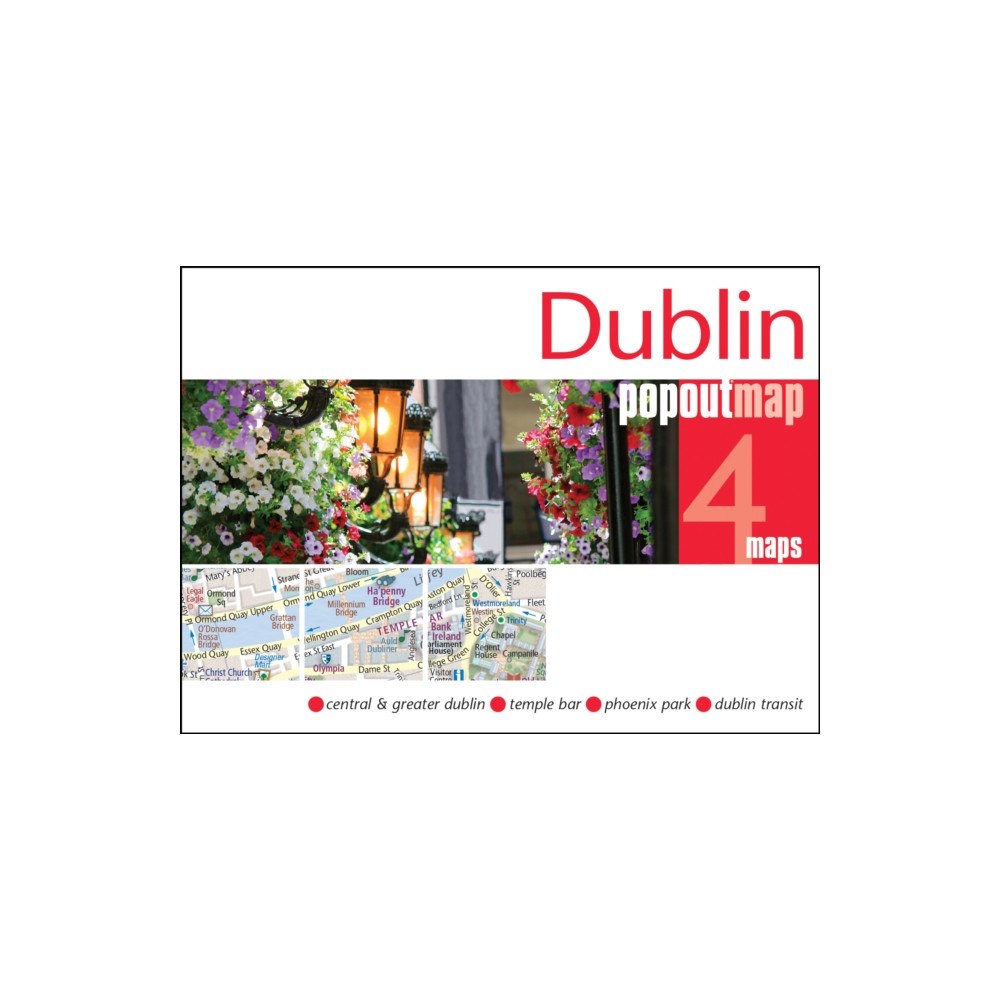 Heartwood Publishing Dublin PopOut Map - pocket size, pop up map of Dublin city centre