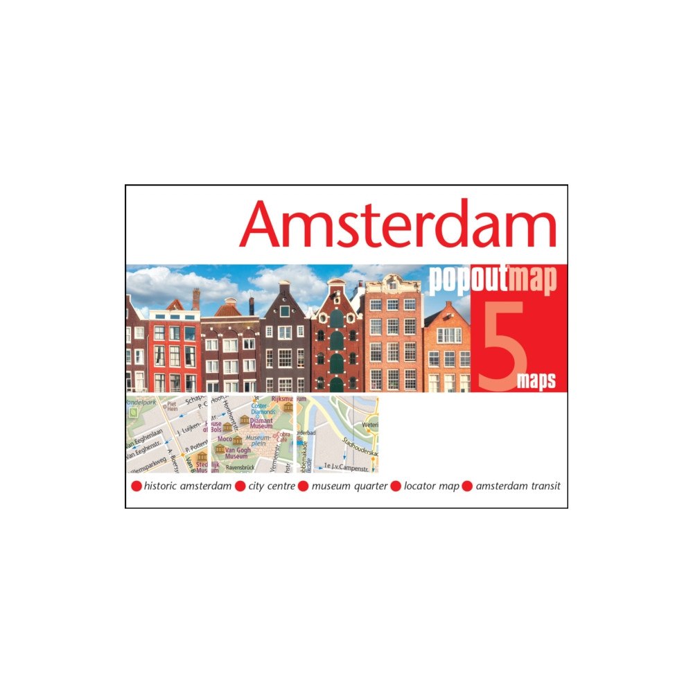 Heartwood Publishing Amsterdam PopOut Map - pocket size, pop up map of Amsterdam city centre