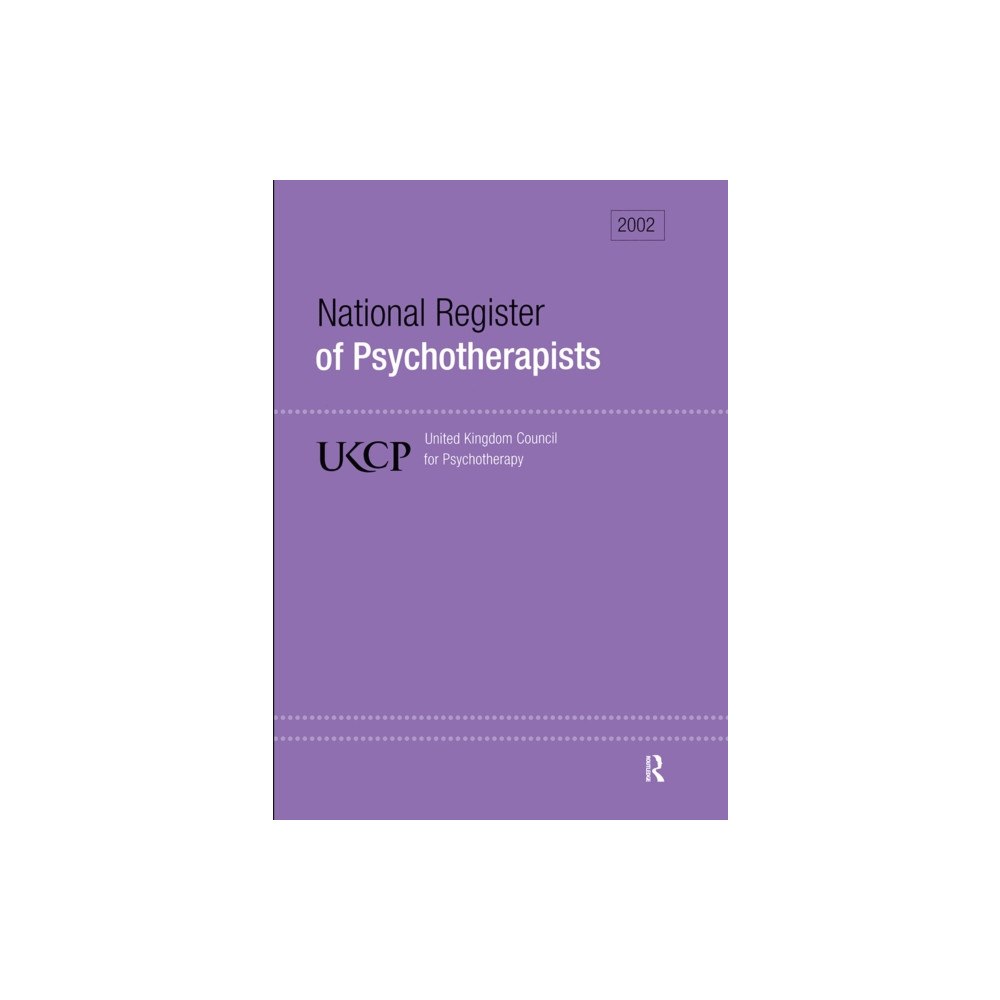 Taylor & francis ltd National Register of Psychotherapists 2002 (häftad, eng)
