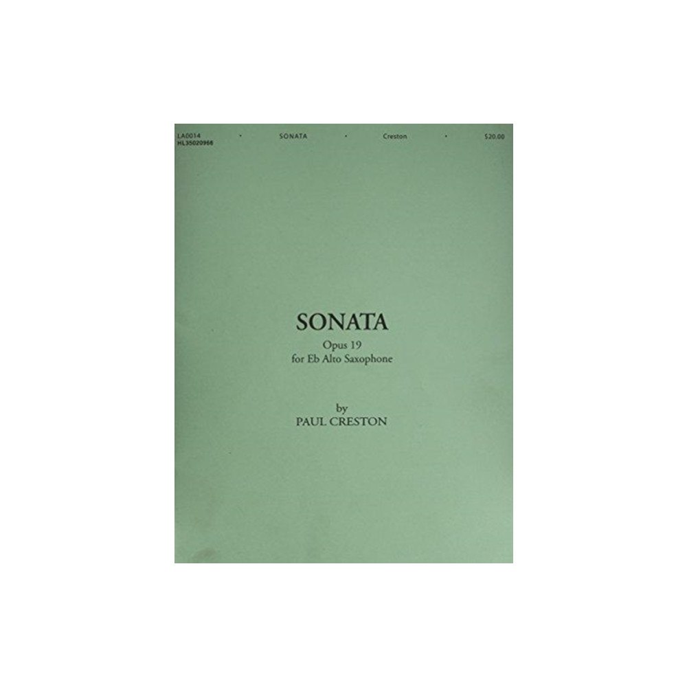 Hal Leonard SONATA OP 19 FOR EFLAT ALTO SAXOPHONE (häftad, eng)