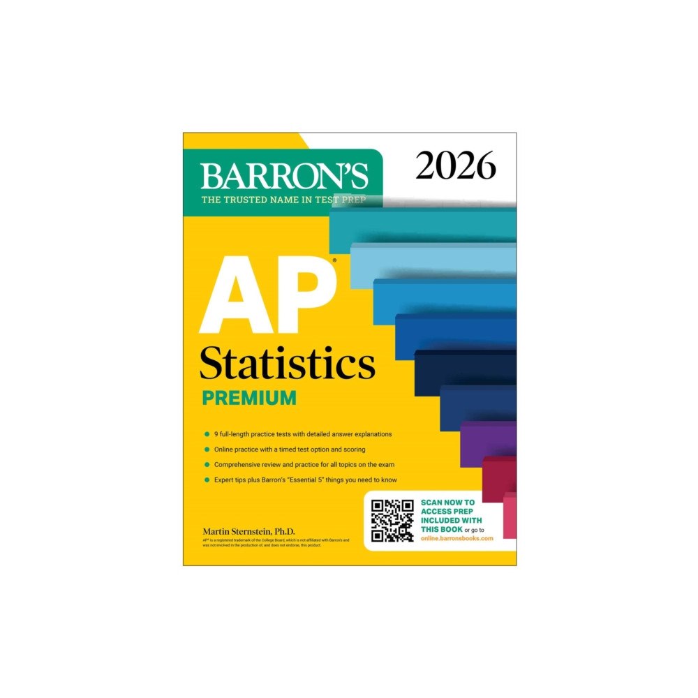 Kaplan Publishing AP Statistics Premium, 2026: Prep Book with 9 Practice Tests + Comprehensive Review + Online Practice (häftad, eng)