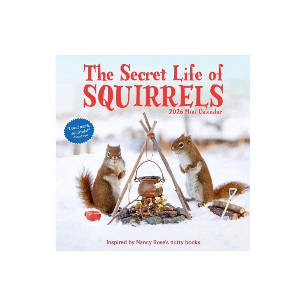 Workman Publishing Secret Life of Squirrels Mini Wall Calendar 2026