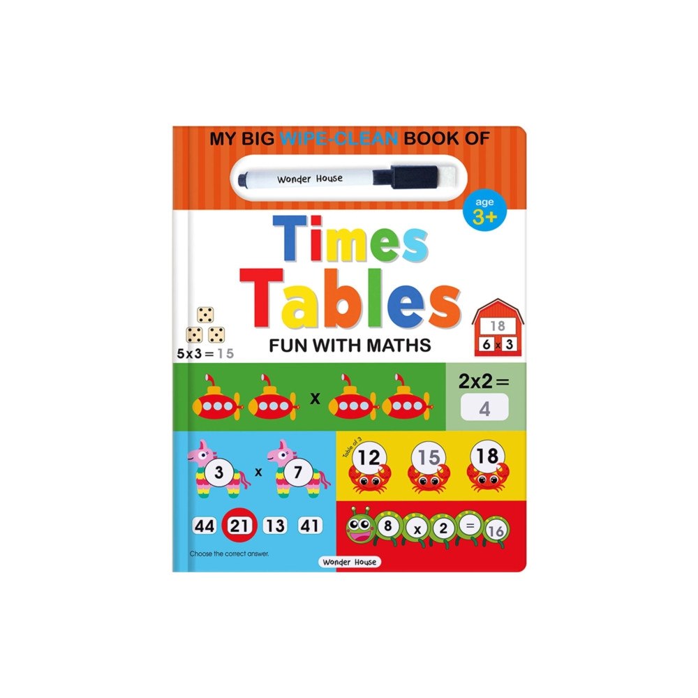 Prakash Books My Big Wipe And Clean Book of Times Tables for Kids (inbunden, eng)