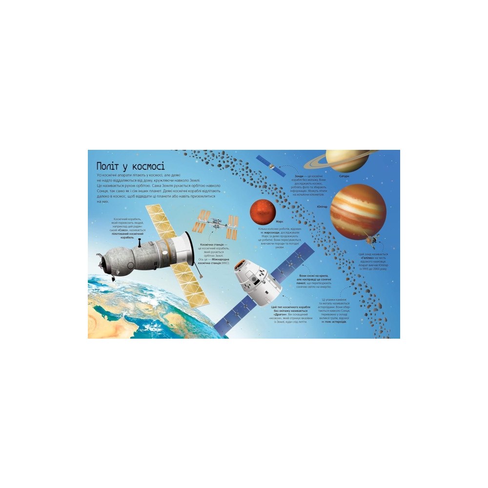 Artbooks BIG BOOK OF ROCKETS AND SPACECRAFT (Ukrainian language) (inbunden, ukr)