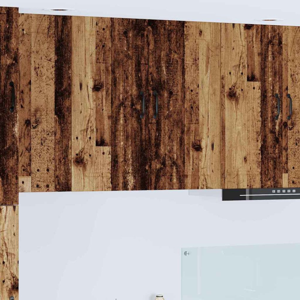 vidaXL Väggskåp för kök Gammalt trä 80 x 31 x 80 cm Konstruerat trä