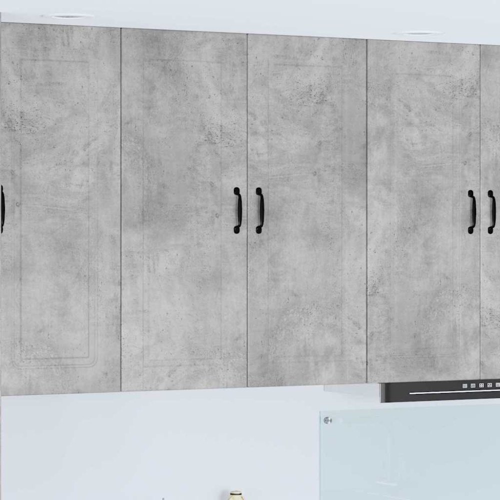 vidaXL Väggskåp för kök Betonggrå 80 x 31 x 100 cm Konstruerat trä