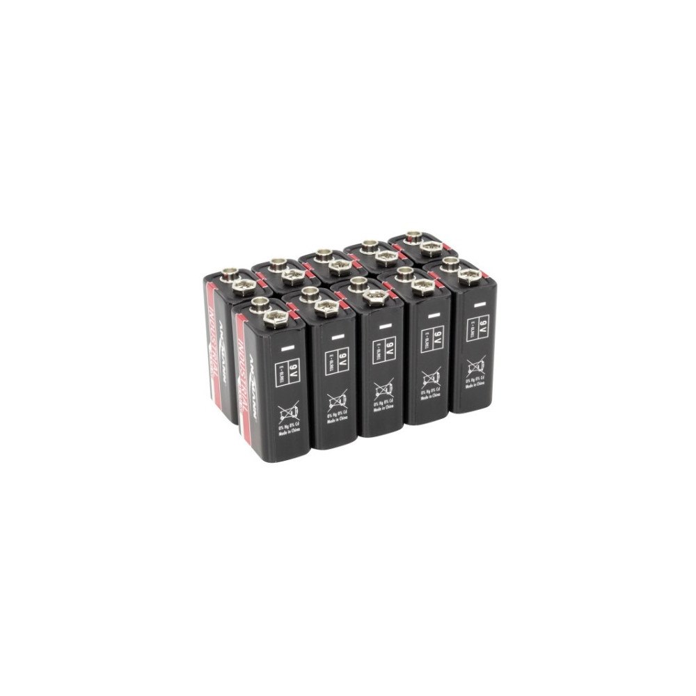ANSMANN-ENERGY Ansmann 1505-0001, Engångsbatteri, 9V, Alkalisk, 9 V, 10 sty...