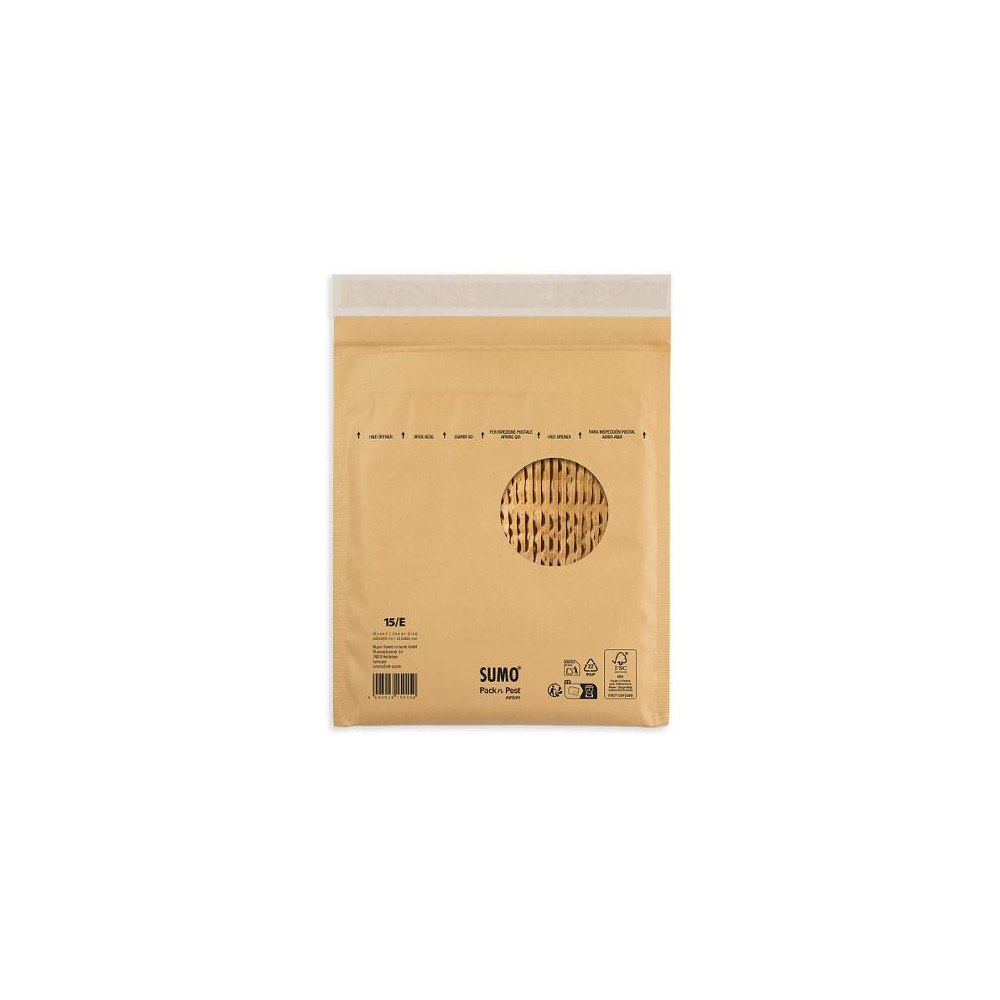 Sumo Påse vadderad SUMO 215x265mm brun 100/fp