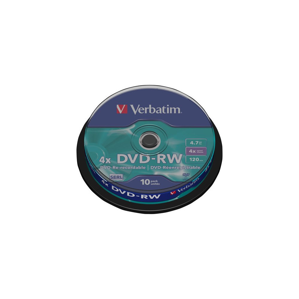 VERBATIM Verbatim DataLifePlus - DVD-RW x 10 - 4.7 GB - lagringsmedier