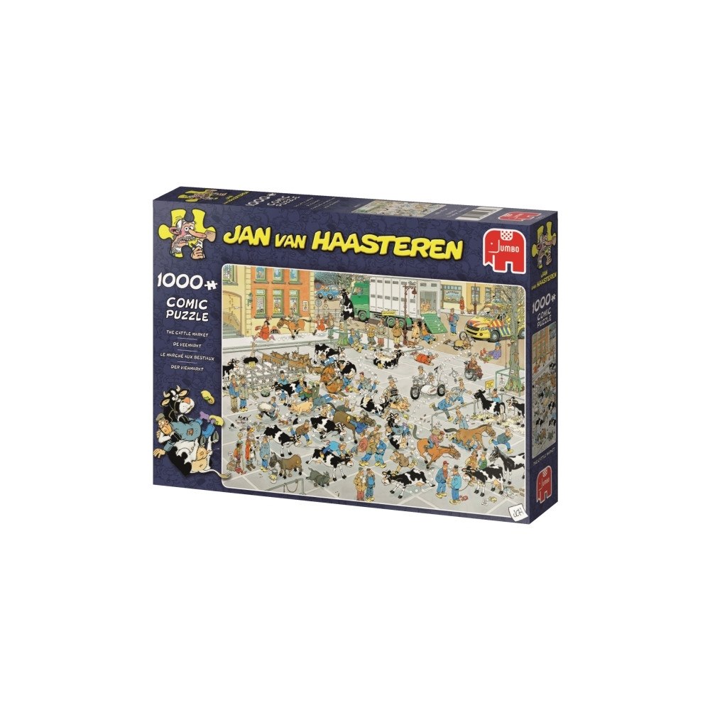 Jumbo Jan van Haasteren The Cattle Market 1000 pcs, 1000 styck, Te...