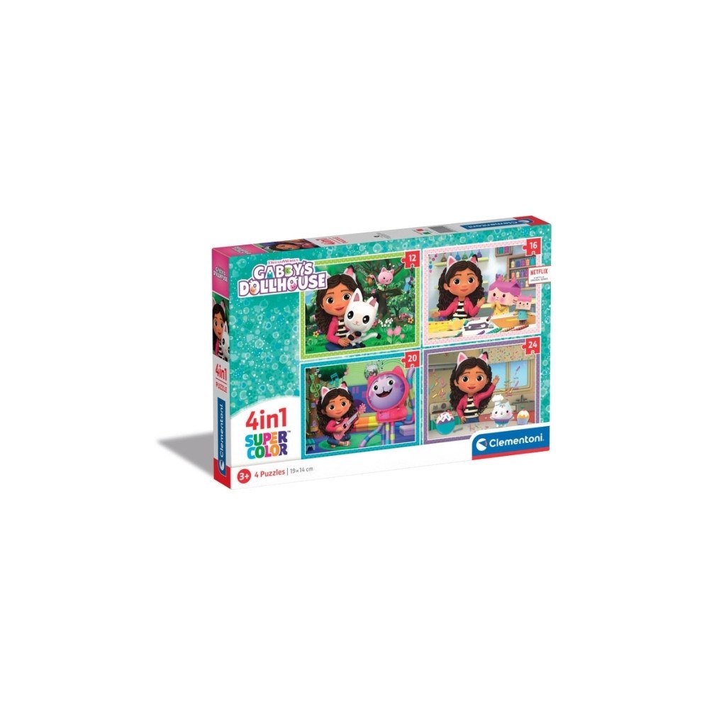 Clementoni Clementoni Gabby’s Dollhouse, 12 styck, Tecknade serier, 3 Å...