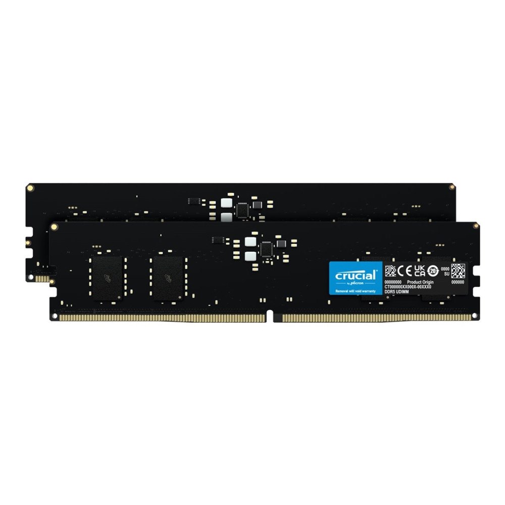 Crucial Crucial - DDR5 - sats - 16 GB: 2 x 8 GB - DIMM 288-pin - 5600 MHz / PC5-44800 - ej buffrad