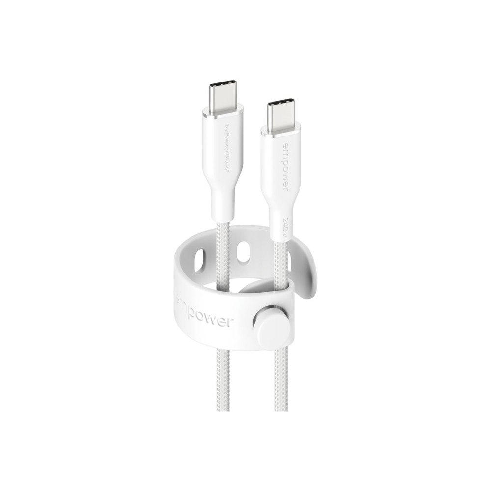 PanzerGlass empower - USB typ C-kabel - 24 pin USB-C till 24 pin USB-C - 1.2 m