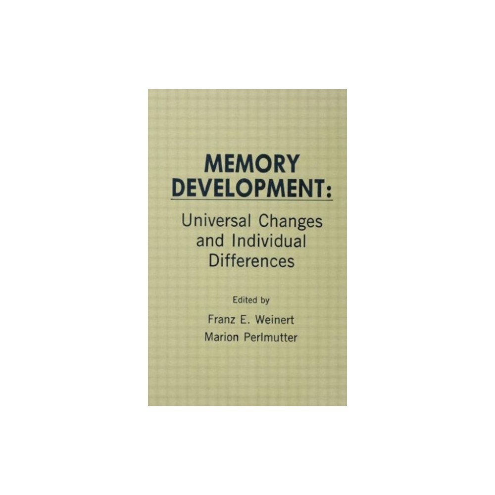 Taylor & francis inc Memory Development (inbunden, eng)